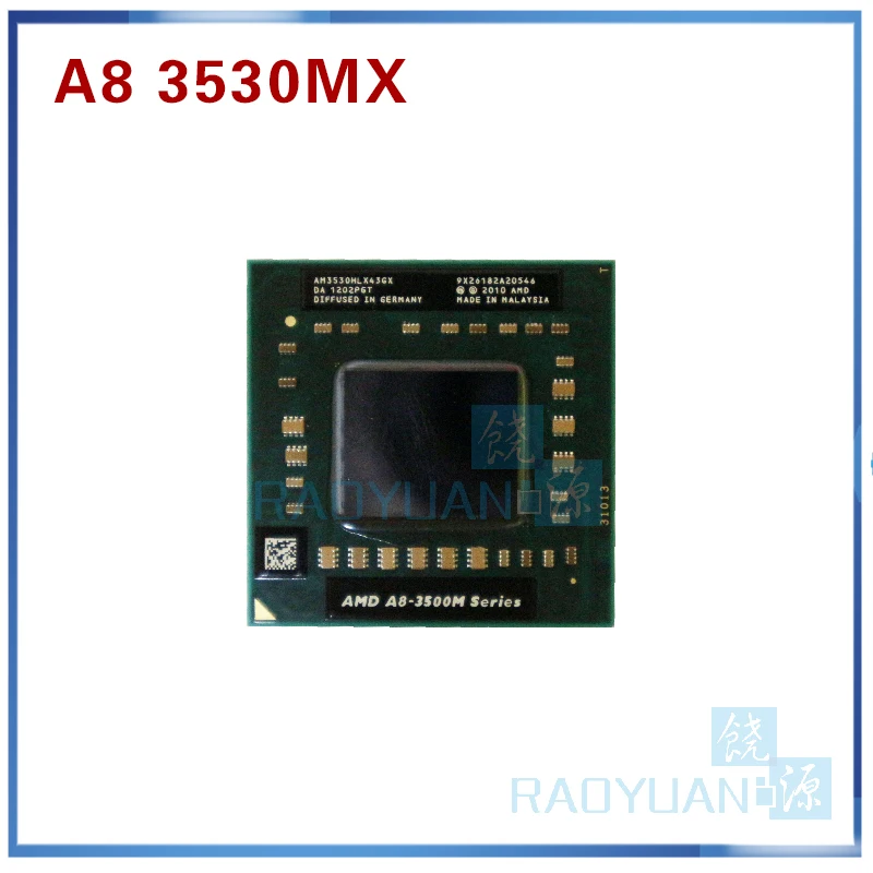 Процессор AMD A8 3500M 3530MX AM3530HLX43GX для ноутбука 1 9 ГГц/4 Мб/четырехъядерный Socket