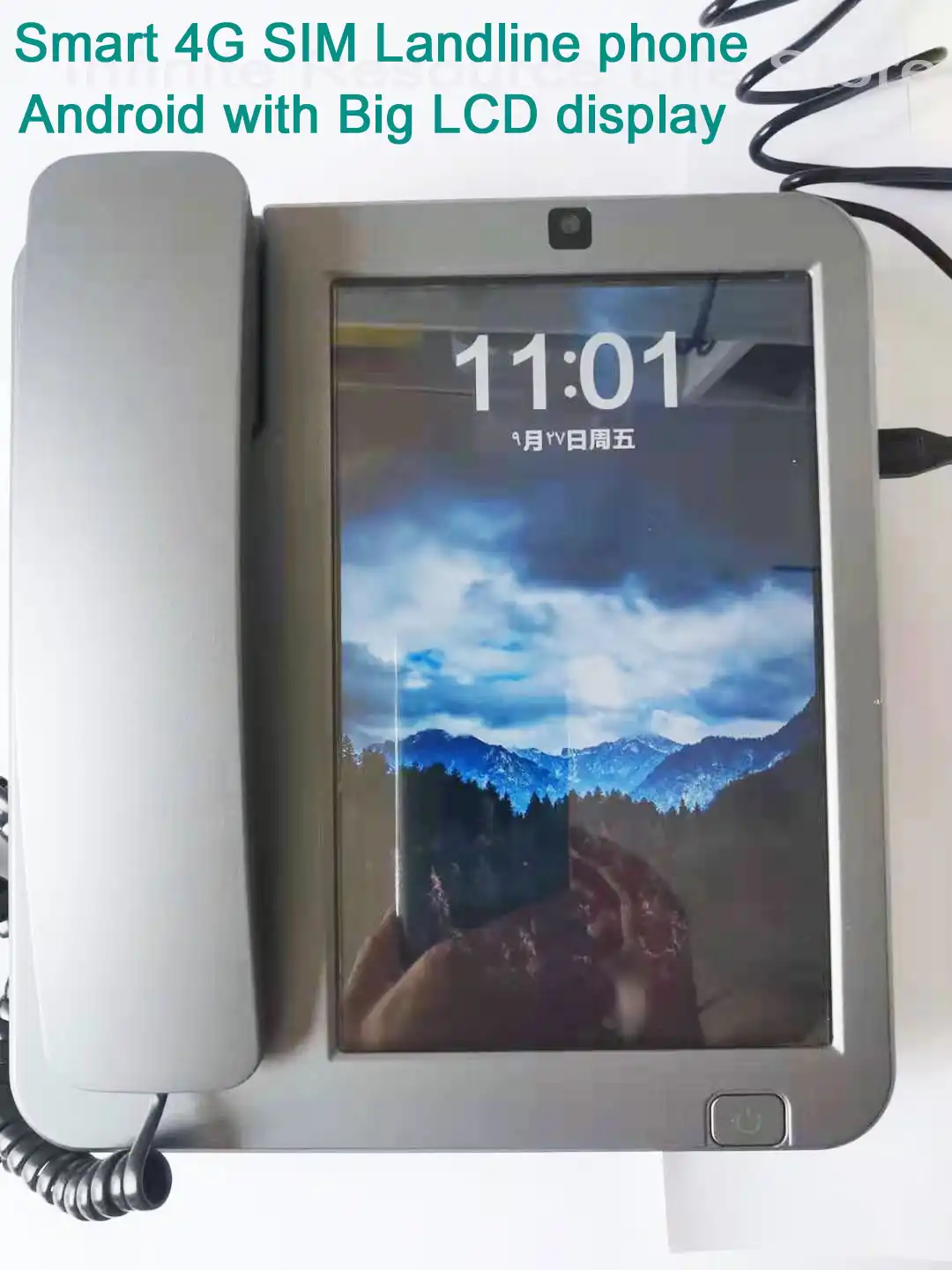 3G 4G SIM Card Android Smart Fixed Phone Touch Screen Video Call Telephone With Wifi Recording