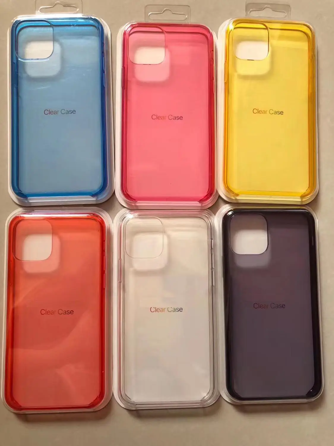 

Original Official transparent Case Cover for iphone6 6s plus 7 8 plus X XS MAX XR ip11 11pro promax Silicone With packaging box