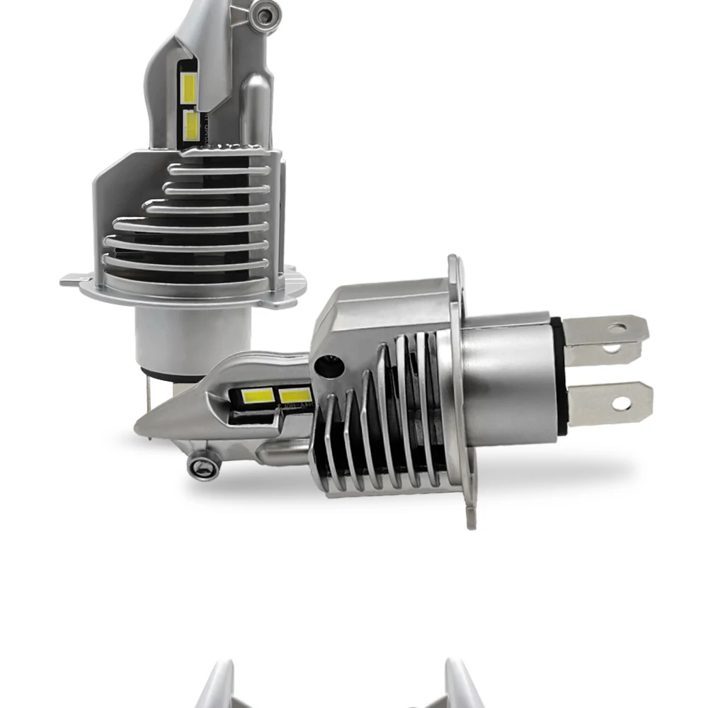 Стиль H4/9003 светодиодный лампы для передних фар(Подол короче спереди и длиннее сзади) ЛУЧ турбо комплект противотуманных фар 12В 70Вт 11600LM супер яркий комплект из 2 предметов