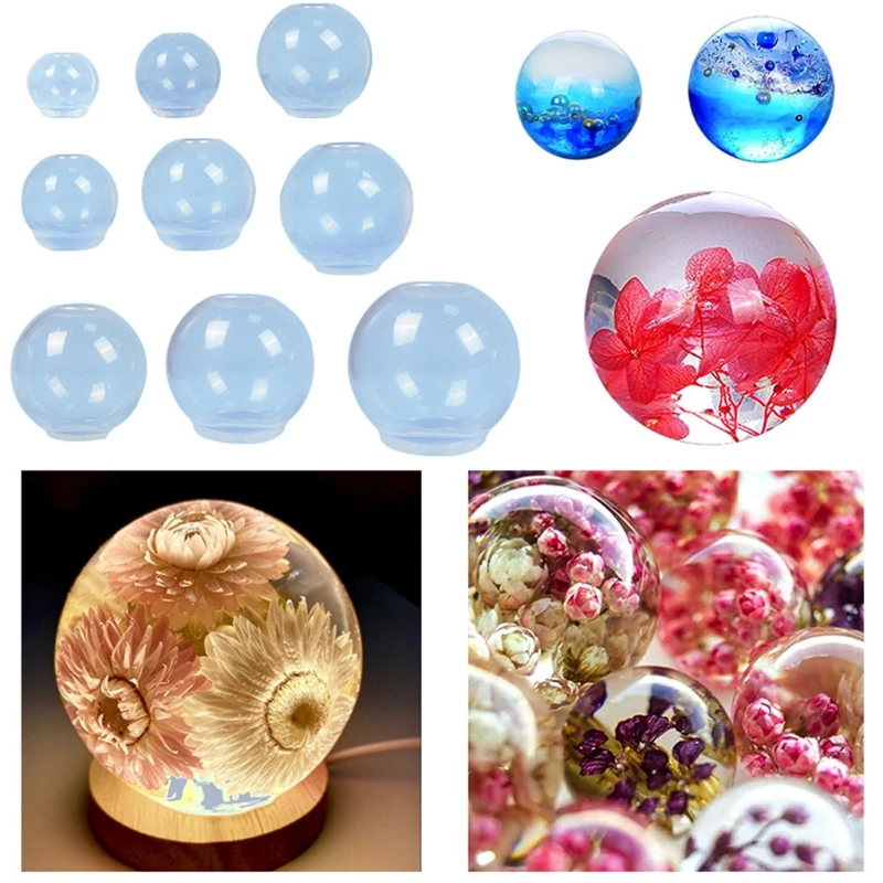 Круглая силиконовая форма для сферической смолы и эпоксидной изготовление