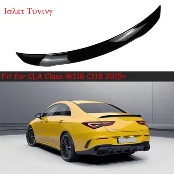 

Gloss Black Rear Trunk Spoiler for M-Benz CLA Class W118 C118 CLA35 CLA180 CLA200 CLA250 CLA45 Tail Lip Wings 2019 2020+ with 3M