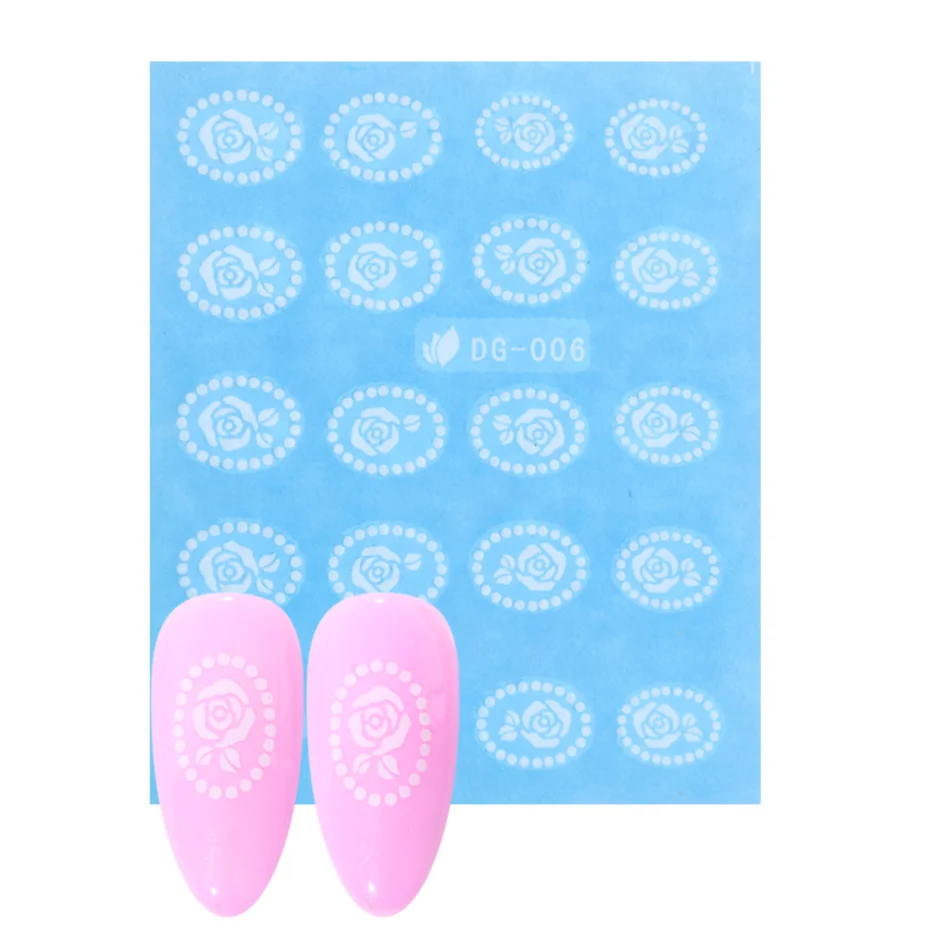 3D Stickers for Nails Gold Zipper Nail Art Decoration Spider Water Transfer Decals for Nail Polish Stickers Chain Manicure CH155