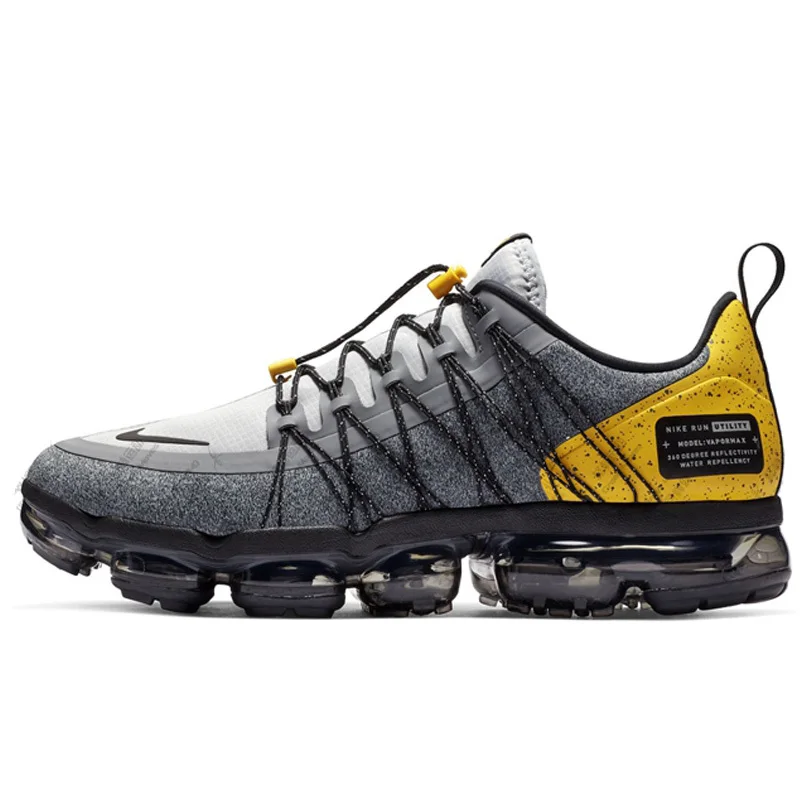 Nike AIR VAPORMAX мужские кроссовки, спортивная обувь для бега на открытом воздухе, дизайнерская спортивная обувь для бега, AQ8810-010 - Цвет: gray  yellow