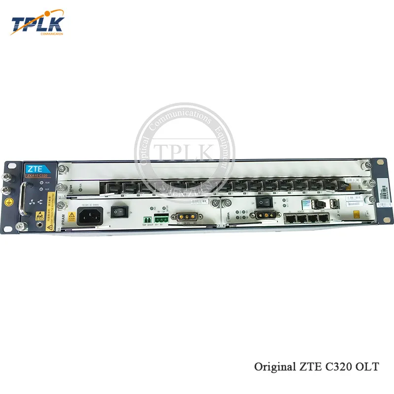 

Hot sale Original ZTE C320 Chassis OLT GPON AC(220/110V) power supply with 1* 10GE SMXA/3+1*PRAM+2*16 ports GTGH C+ Card