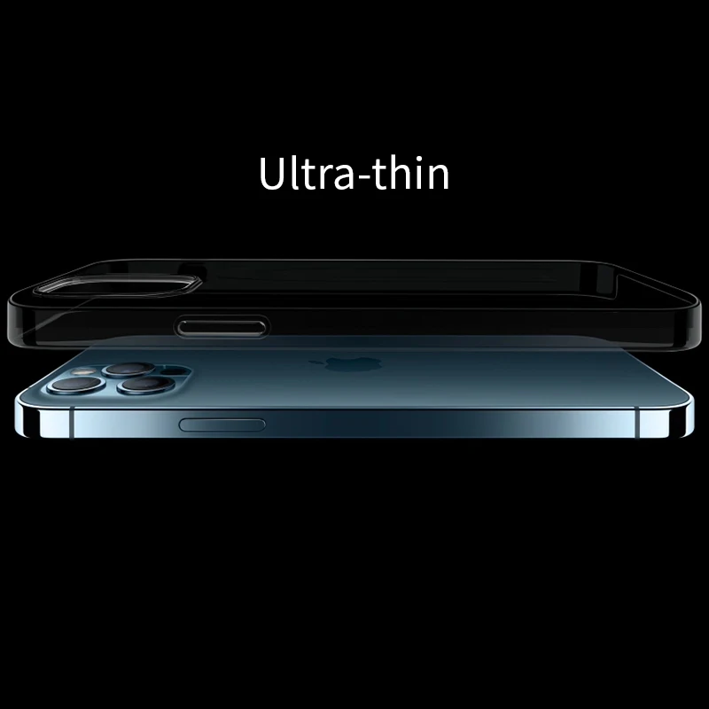 Роскошный чехол iHaitun для телефона iPhone 12 Pro Max ультратонкая прозрачная задняя крышка тонкая защита Mini|Сумки