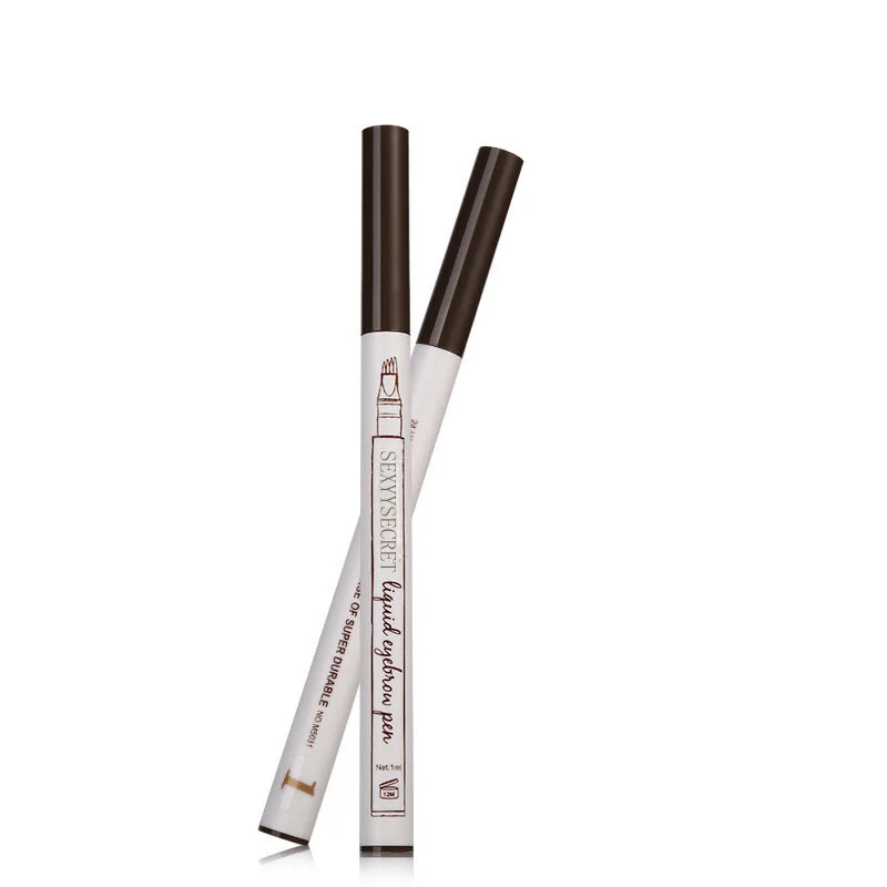 Прямая поставка 4 головки карандаш маркер для бровей Черный Водонепроницаемый