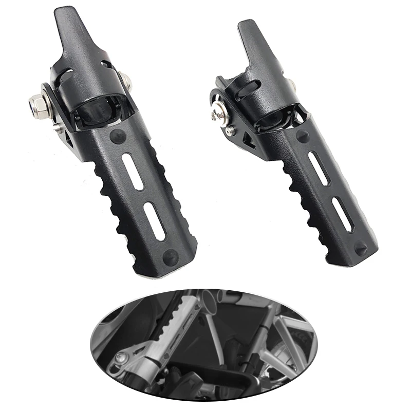 Motorcycle Footrests motorcycle footrests motorcycle foot pedals Highway Front Foot Pegs Folding Footrests Clamps 22-25mm For BMW F800GS Adventure S1000XR F750GS F850GS C400X C400GT