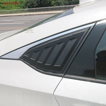 

Plastic Matte Black Rear triangle window Decorative strip False outlet for Honda Accord 10th 2018 2019