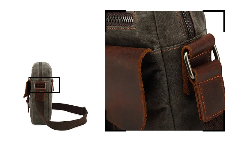 Detailansicht der Cross-Body-Messengertasche