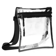 Модная прозрачная сумка через плечо из ТПУ для мужчин и женщин F42A