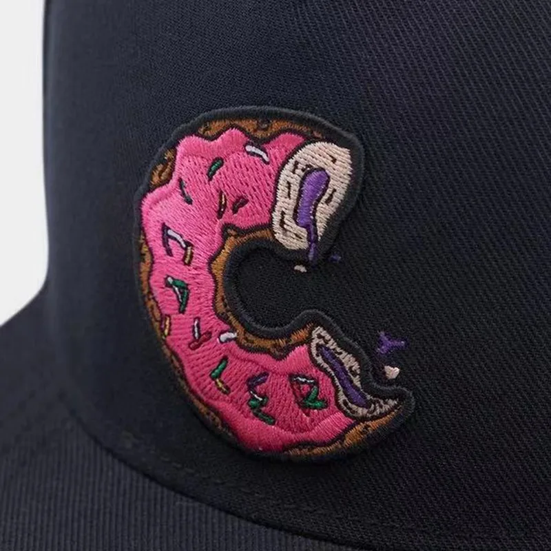 WZCX Новая мода вышивка печать Регулируемая бейсбольная кепка индивидуальная унисекс пончик Повседневная шапка для взрослых хип хоп шляпа