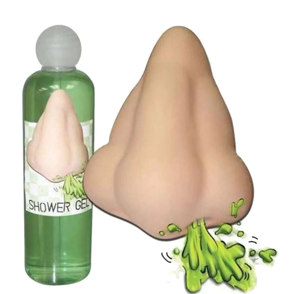 Funny Nasal Shaped Soap Dispenser Manual Bathroom Shower Wall Suction Hooks Sanitizer Gel Soap Dispenser