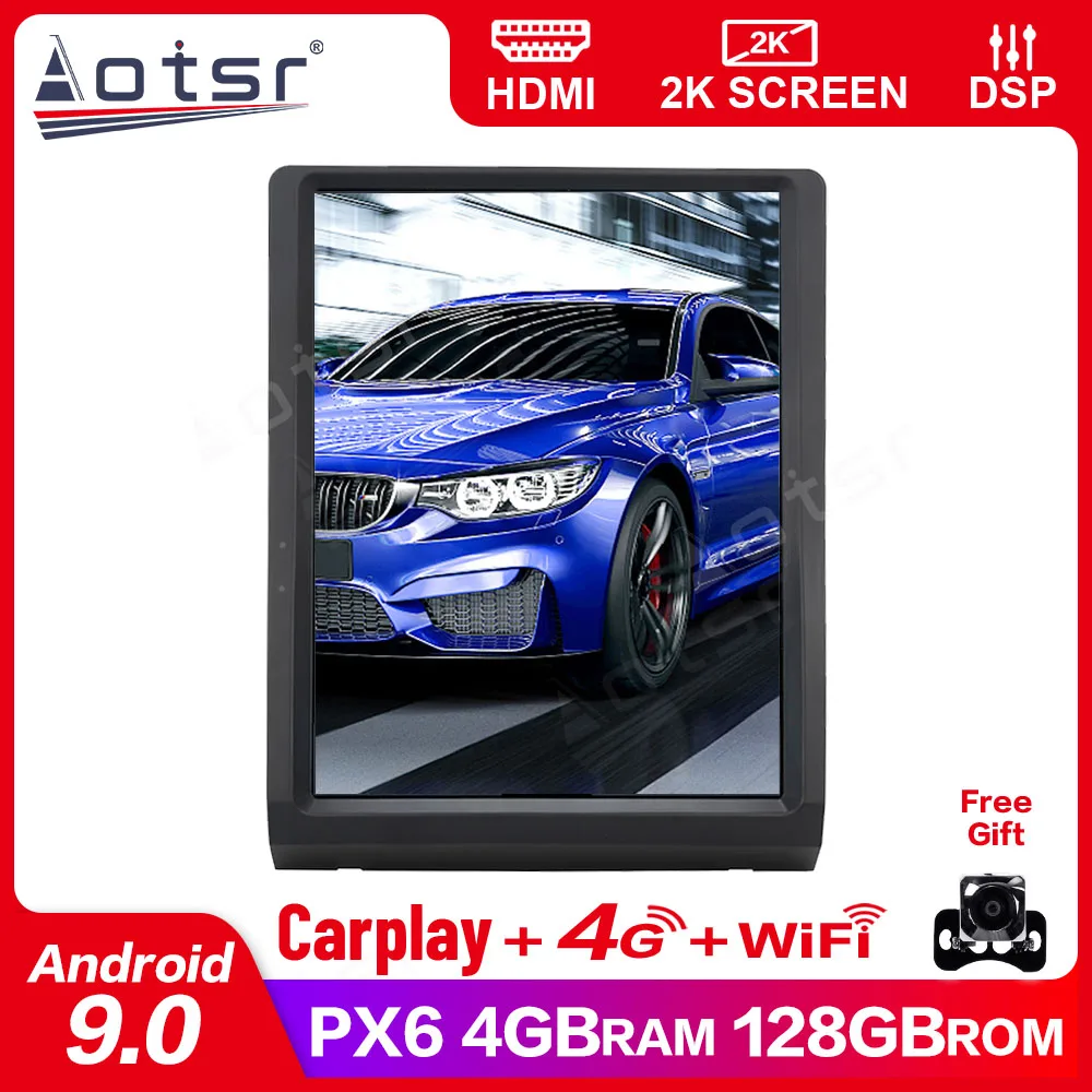 

Android 9.0 4+128GB For Toyota Land Cruiser LC70 LC75 LC76 Tesla Radio Car Multimedia Player Stereo Audio GPS Navi Unit Carplay