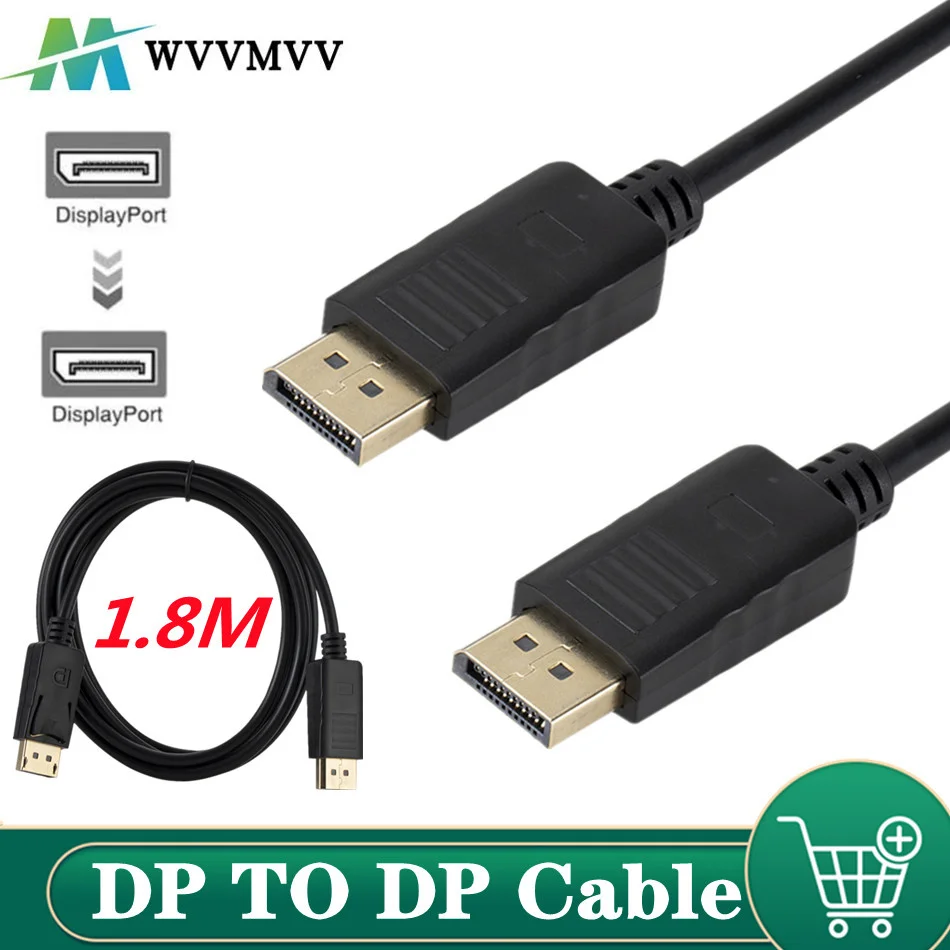 Кабель-адаптер для порта дисплея 1 8 м порт DP-DP M/M MacBook Air компьютерный ТВ-разъем ПК