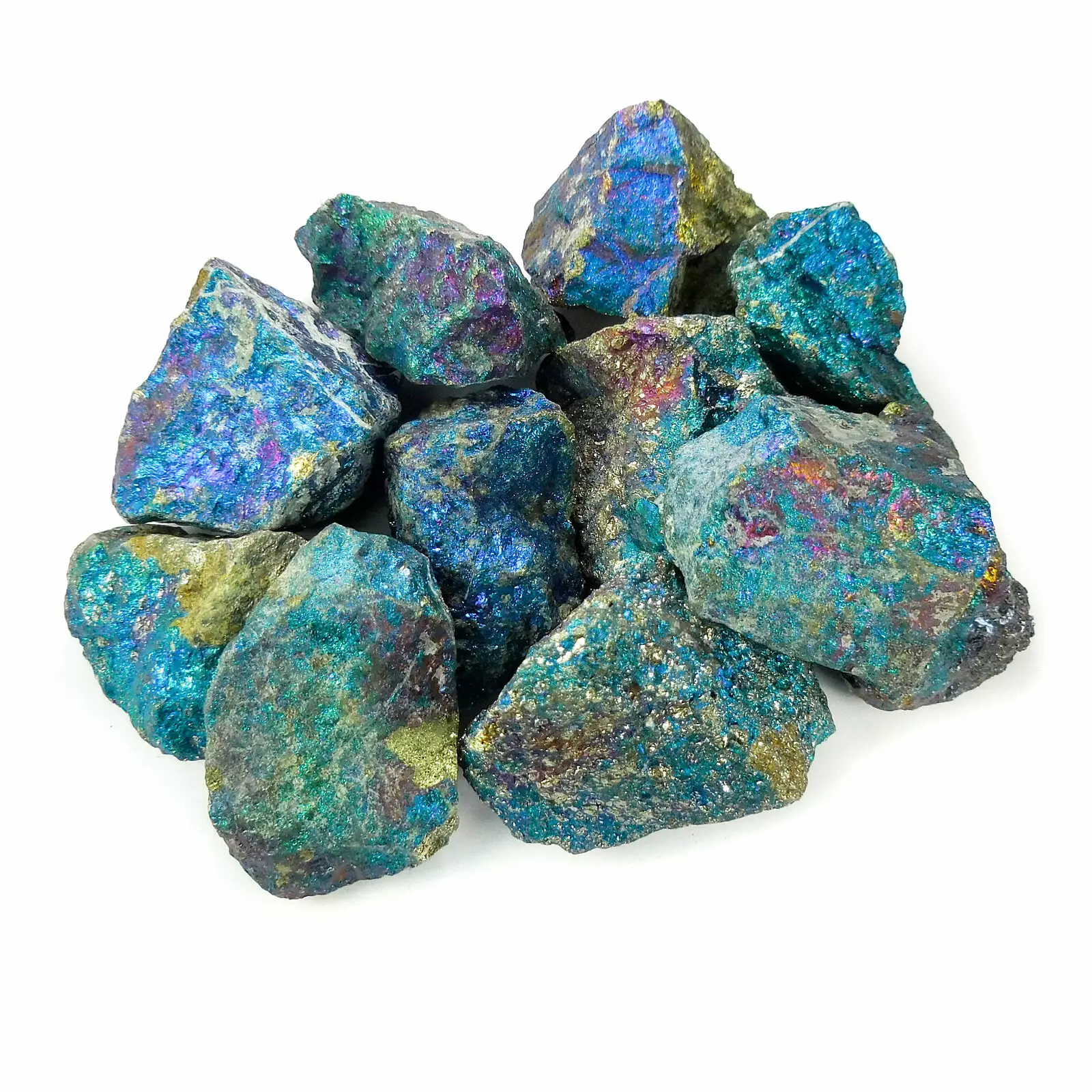 Chalcopyrite (1 Pc) Raw Peacock Ore Crystal Chunk Natural Stone 4