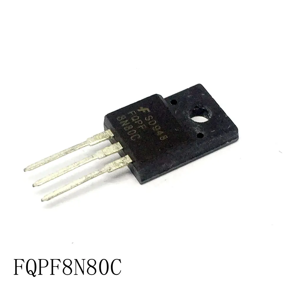 MOS FQPF8N80C TO-220F 8A/800V 10 шт./лот новинка на