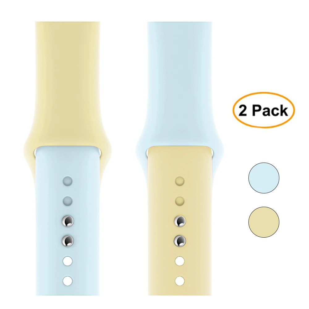 Package 40 Спортивный силиконовый ремешок для apple Watch 38 мм 42 мм 44 мм 40 мм pulseira apple iwatch аксессуары для браслетов серии 5 4 3 2 1 - Цвет ремешка: Package 40