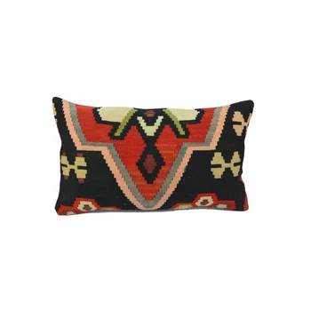 

Hand woven pillow rug,anatolian motifs,Cushion Cover,kilim pillow, Decorative