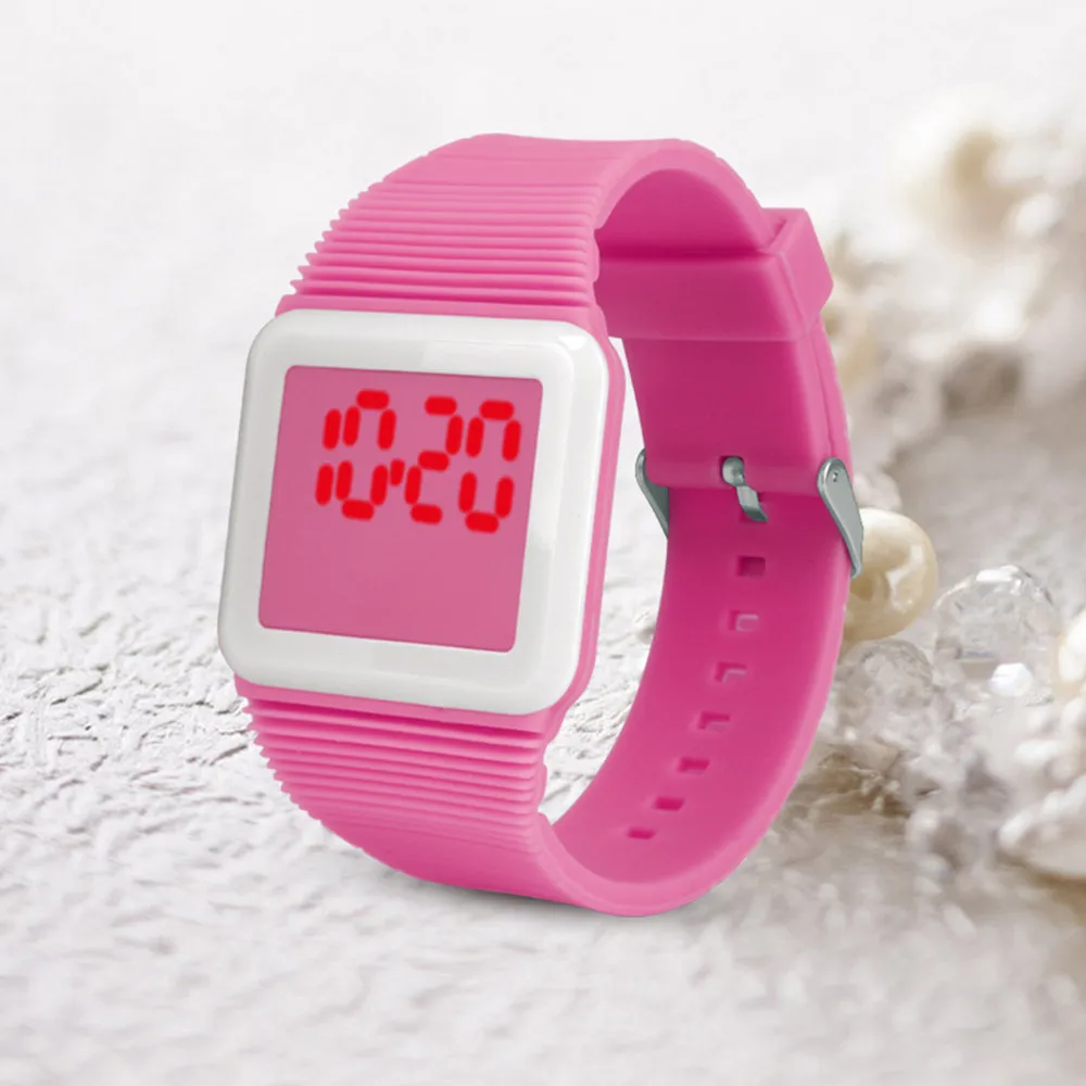 Relogio Masculino электронные цифровые светодиодные силиконовые часы наручные часы браслет для детей женские часы Reloj Mujer A15