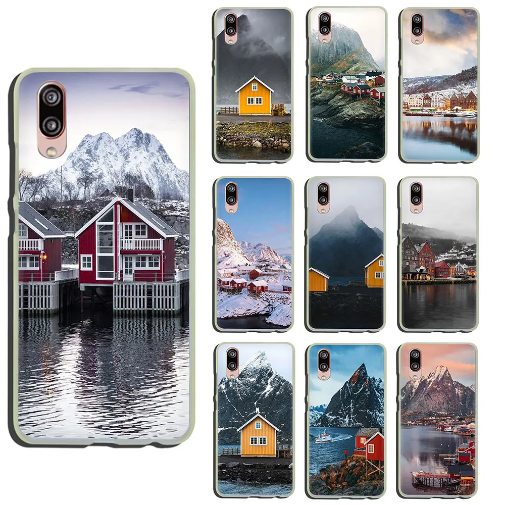 Жесткий чехол для телефона в норвежском стиле Huawei P30 P20 P8 P9 P10 Lite Mini 2016 2017 2018 Pro P smart