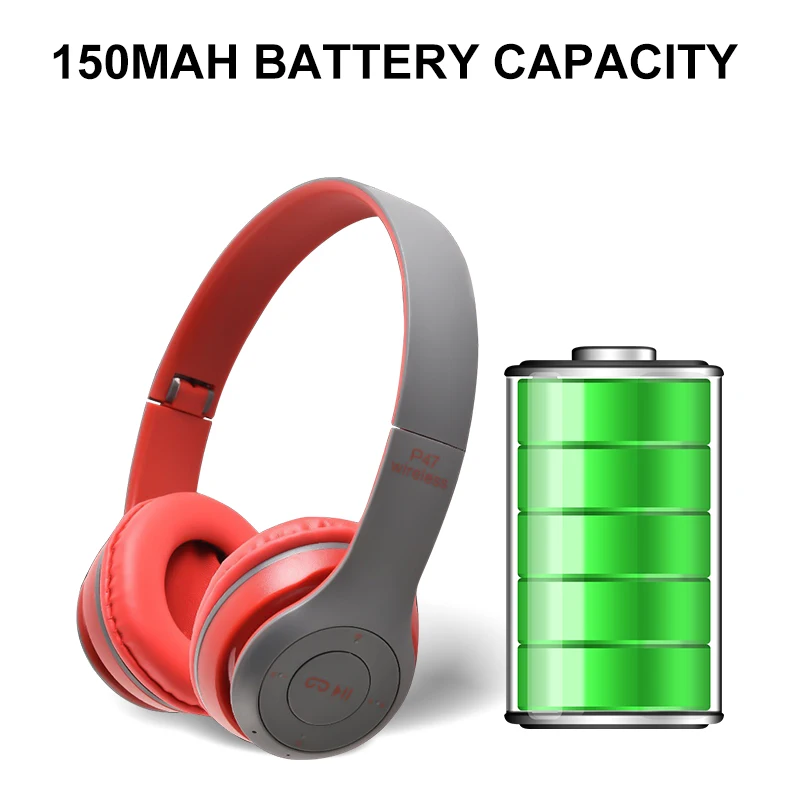 Bluetooth 5 0 Wireless Headphone With Mic Stereo Foldable Cassette MP3 Player Headset Support Card 3 5mm Jack Hands free