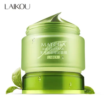 

Matcha Mud Facial Mask Cream Deep Cleaning Oil-Control Moisturizing Blackhead Remover Acne Treatment Pore Cleanser Mud