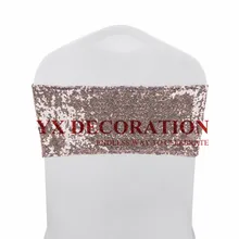 3 мм толщиной блесток повязка на стул из лайкры Sash галстук-бабочка для банкета свадебные чехлы для стула украшения