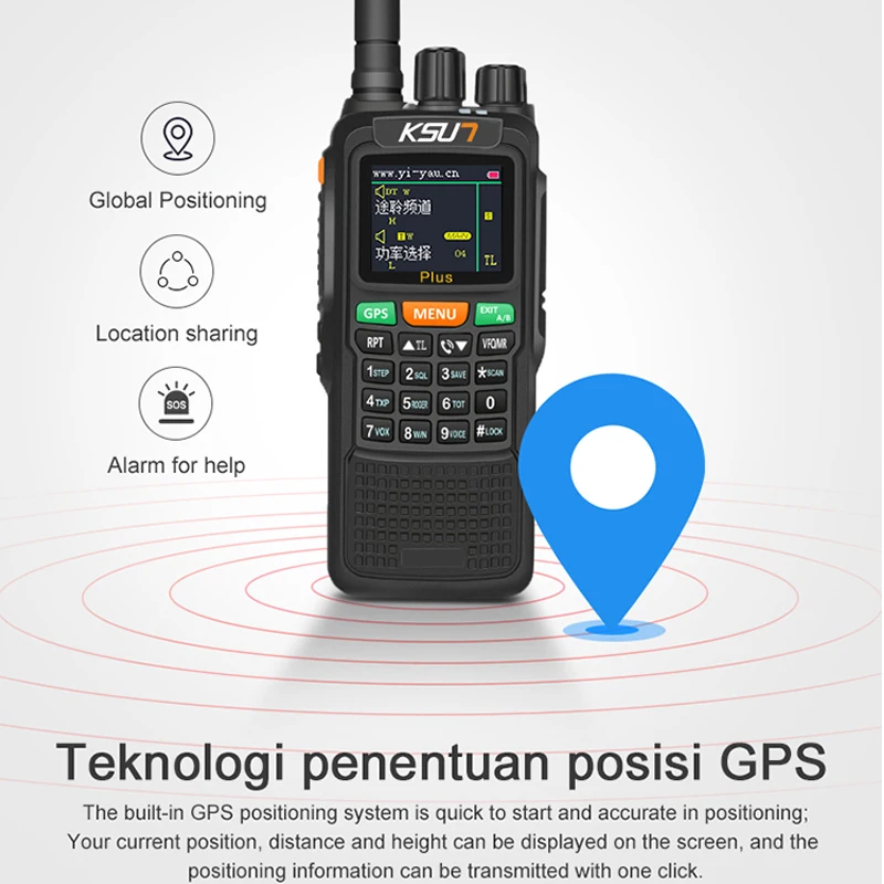 KSUT-walkie-talkie UV3D, estación de Radio potente para caza, Radio FM de largo  alcance, bidireccional, Vhf, Uhf, transmisor de comunicación - AliExpress