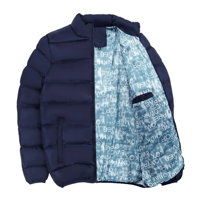 Cotton-padded Clothes Men's Winter New Style Stand Collar Cotton-padded Jacket Coat Men'S Wear