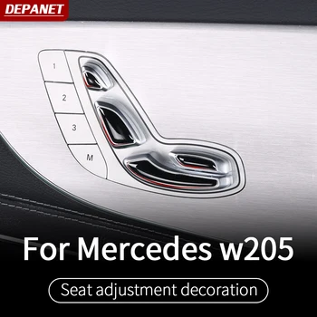 

Seat button trim For Mercedes w205 amg coupe / interior trim c63 mercedes c class accessories w205 Mercedes amg coupe