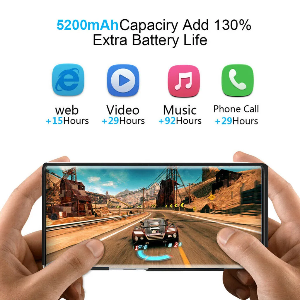 5200 мАч зарядное устройство чехол для samsung Galaxy Note 10/Pro Чехол дополнительный аккумулятор Зарядка телефона для путешествий дома работы офиса# G1