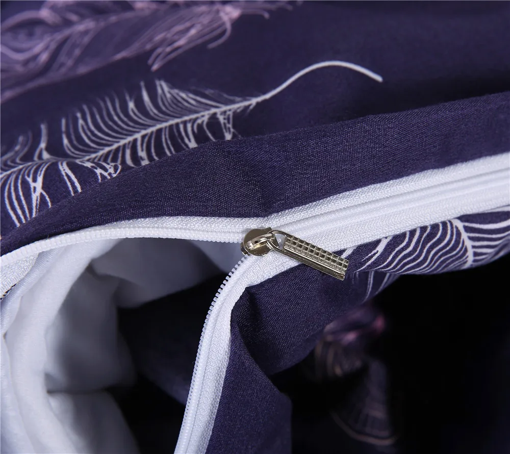 LOVINSUNSHINE простой Королевский размер пододеяльник Евро Комплект постельного белья в полоску высококачественные одеяла набор постельного белья геометрический узор