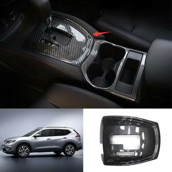 

Car Gear Shift Knob Sticker Panel Frame Trim Cover Interior Decorative for Nissan X-Trail T32 X Trail Rogue 2014-2018