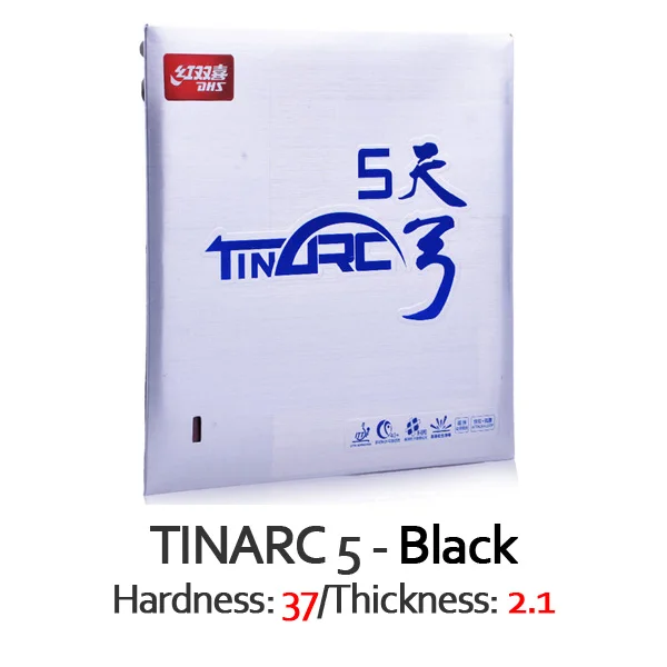 DHS TINARC 5/TINARC-5/TA5/Оловянная дуга 5 настольный теннис резиновая оригинальная DHS пинг понг губка - Цвет: Black H37 T2.1