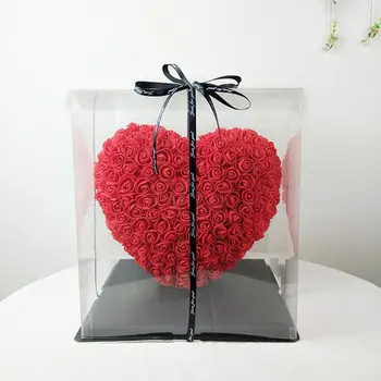 

Artificial Heart Shape Rose Handmade DIY Simulation Love Flower Valentine Gifts
