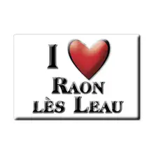 RAON LÈS LEAU aimant lodestone AUVERGNE (54) France aimant frigo SOUVENIR j'adore cadeau
