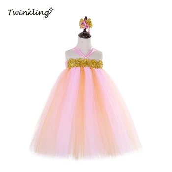 

Kids Girls Princess Flowers Dress Evening Party Wedding Birthday Tulle Tutu Dresses Summer Baby Girl Fantasy Handmade Dress