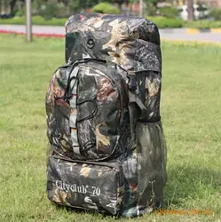 Натуральный продукт армейский тусклый лист бионический камуфляж 60L альпинистская сумка Водонепроницаемый рюкзак для активного отдыха
