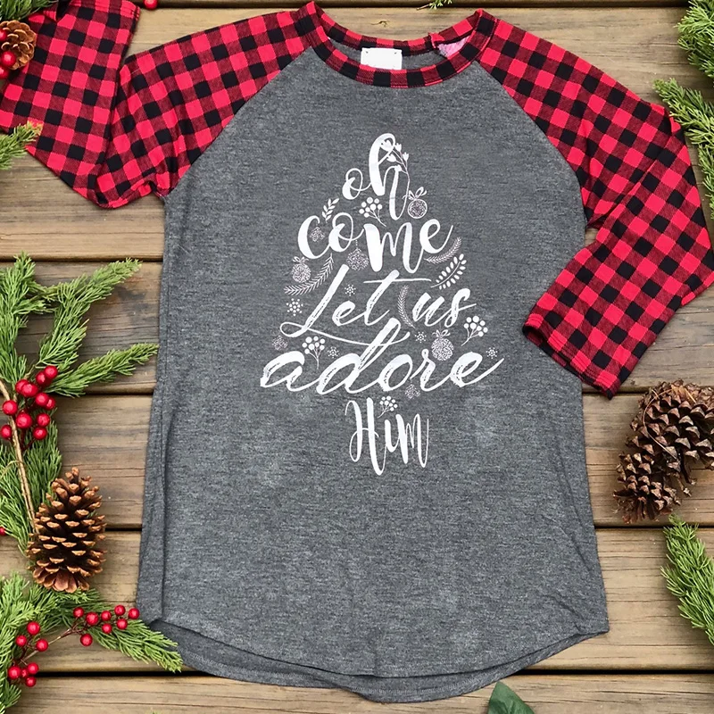 DZ096-R Style merry christmas tee long sleeve top womens hot female tshirt tops women t-shirts gothic hot tee shirt - Цвет: DZ096-R