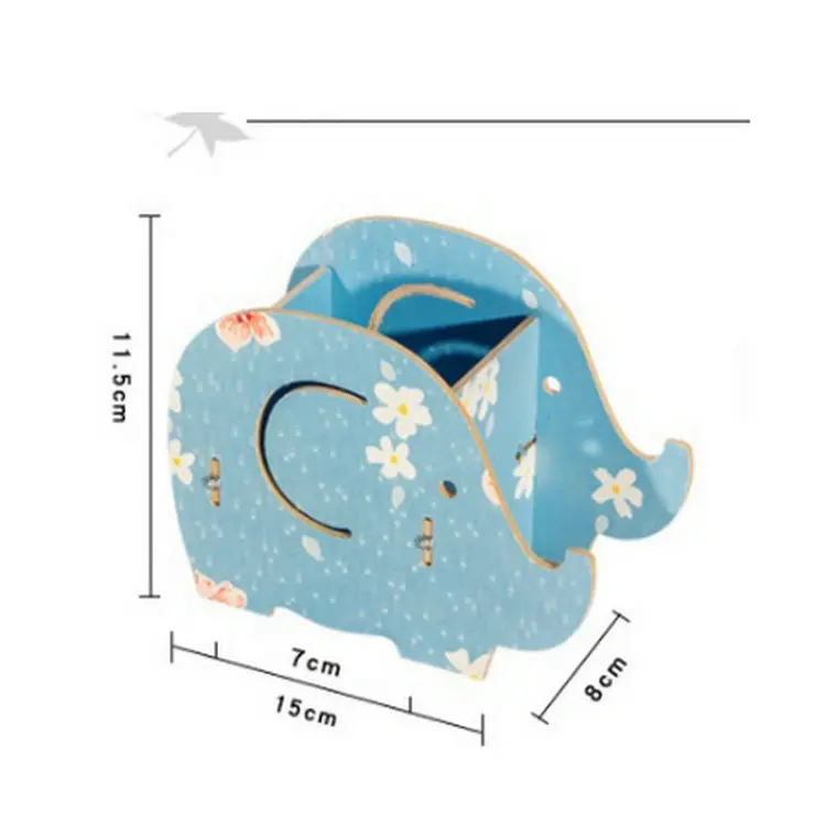 Подставка для ручек для офиса канцелярские принадлежности 1 шт. деревянный пластиковый передвижной Поднос настольный органайзер милый слон телефон стойки многофункциональный двойного использования