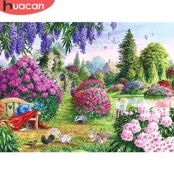 

HUACAN 5D Diamond Embroidery Landscape Full Square Painting Home Decoration New Arrival Mosaic Handmade Gift