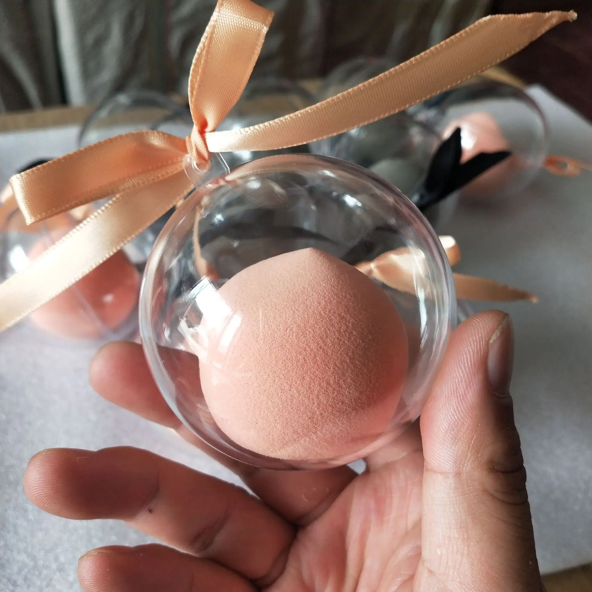 1 шт. персик Красота Макияж яйцо макияж пудра слойка подарок идеальная посылка губка для макияжа сухой увлажненный супер мягкий