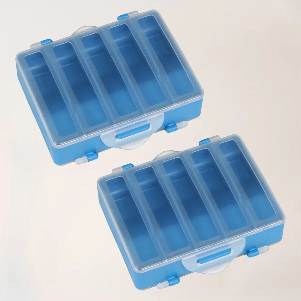 

2PCS Fly Fishing Box Double Side Practical Fishing Hook Storage Box Fishing Tackle Case Fly Fishing Box for Fishing