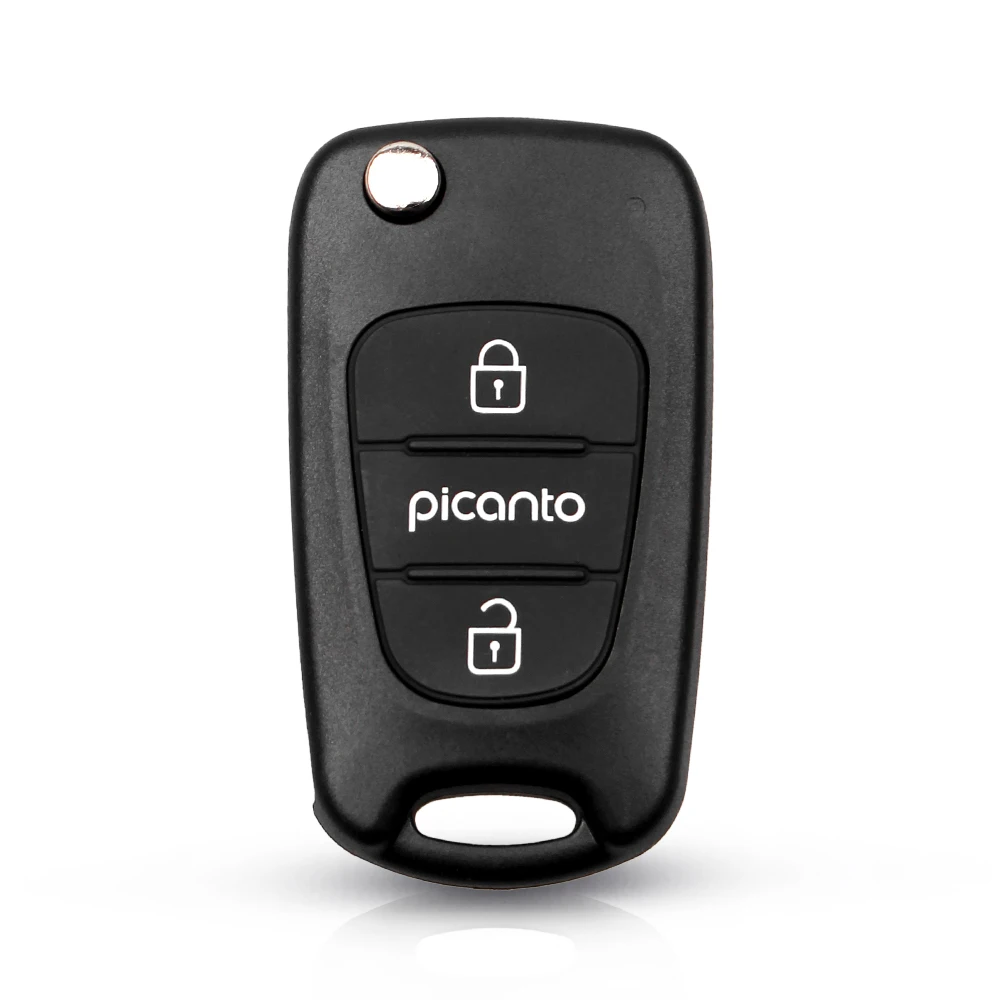 KEYYOU 10PCS 3 BUTTONS FLIP FOLDING REMOTE CAR KEY SHELL BLANKS CASE FOR KIA RIO 3 PICANTO SOUL CEED CERATO SPORTAGE K2 K3 K5