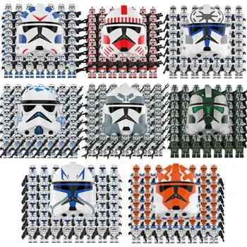 

100 PCS/SET SPACE war Mandalorian little y baby Maul Sith Malgus Han Ewok Building Blocks Toys For kids KT1042