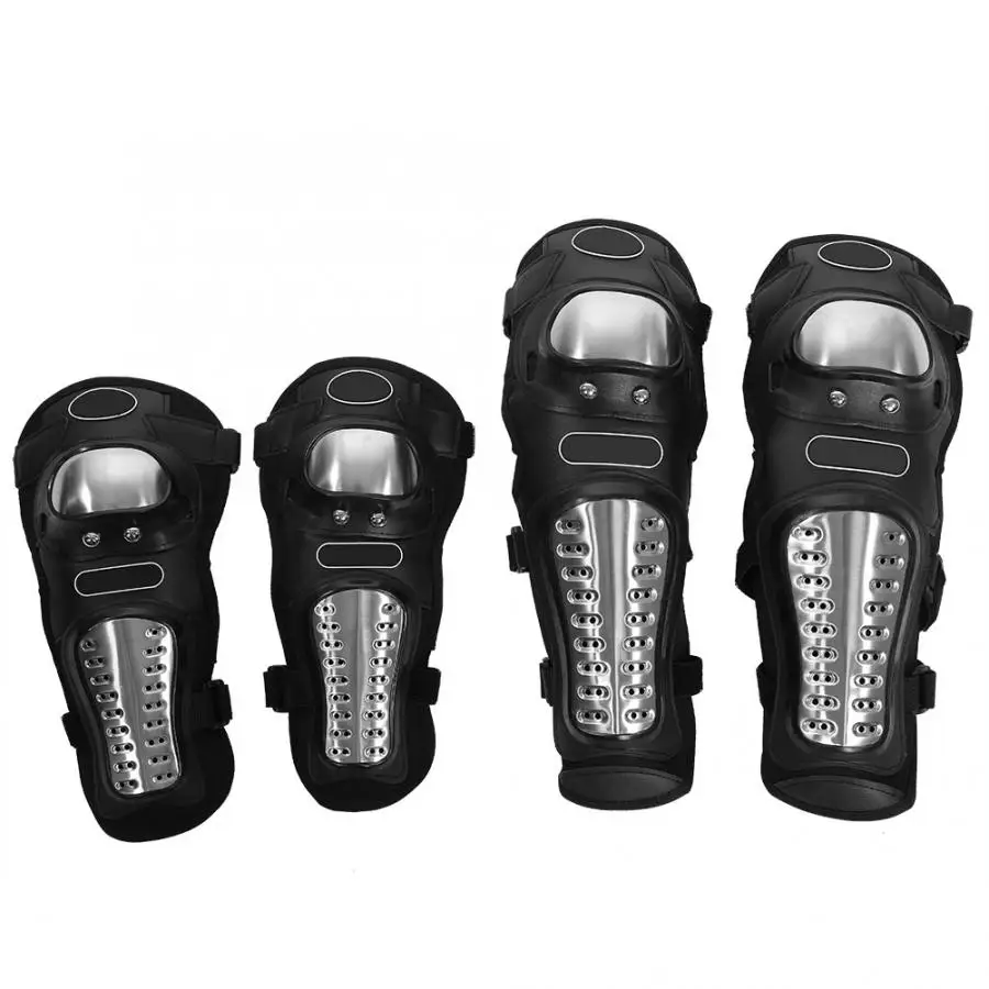 4 pcs Motorcycle Motocross Cycling Elbow and Knee Pads Protector Shin Guard Armors Set motorcycle protection | Автомобили и