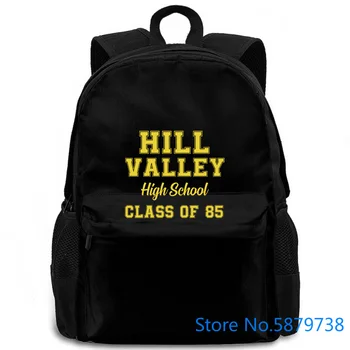 

Back To The Future Hill Valley High School Marty Mcfly Doc Emmett Brown New Mens Spring women men backpack laptop travel