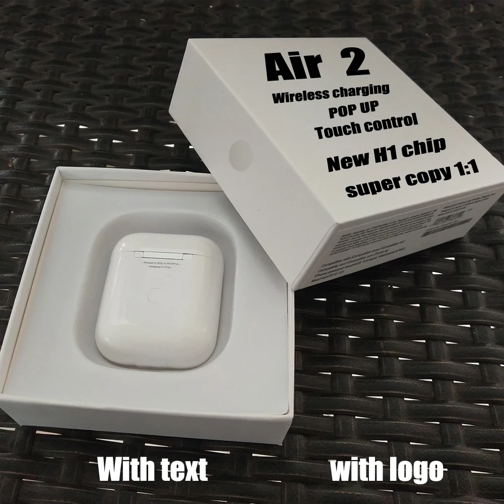 Новая обновленная версия Air 2 TWS, беспроводные Bluetooth наушники, 1:1, наушники, стерео, с сенсорным управлением, PK I9000 I90000 Pro|Наушники и гарнитуры| - AliExpress