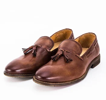 

Men Pu Leather Shoes Casual Shoes Dress Shoes Brogue Shoes Spring Ankle Boots Vintage Classic Male Casual AB607